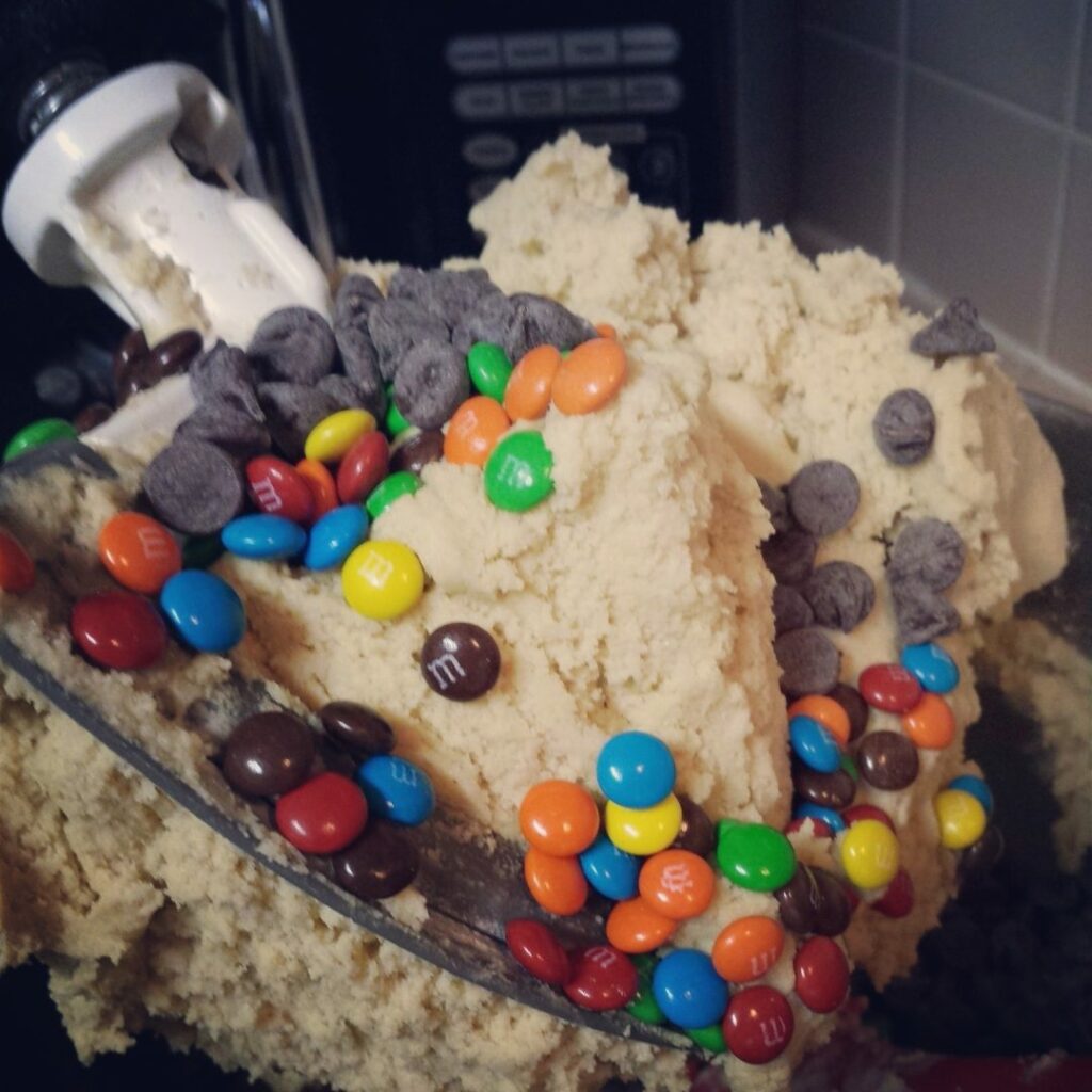 m&m chocolate chip