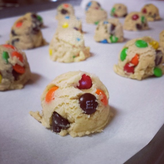 m&m chocolate chip