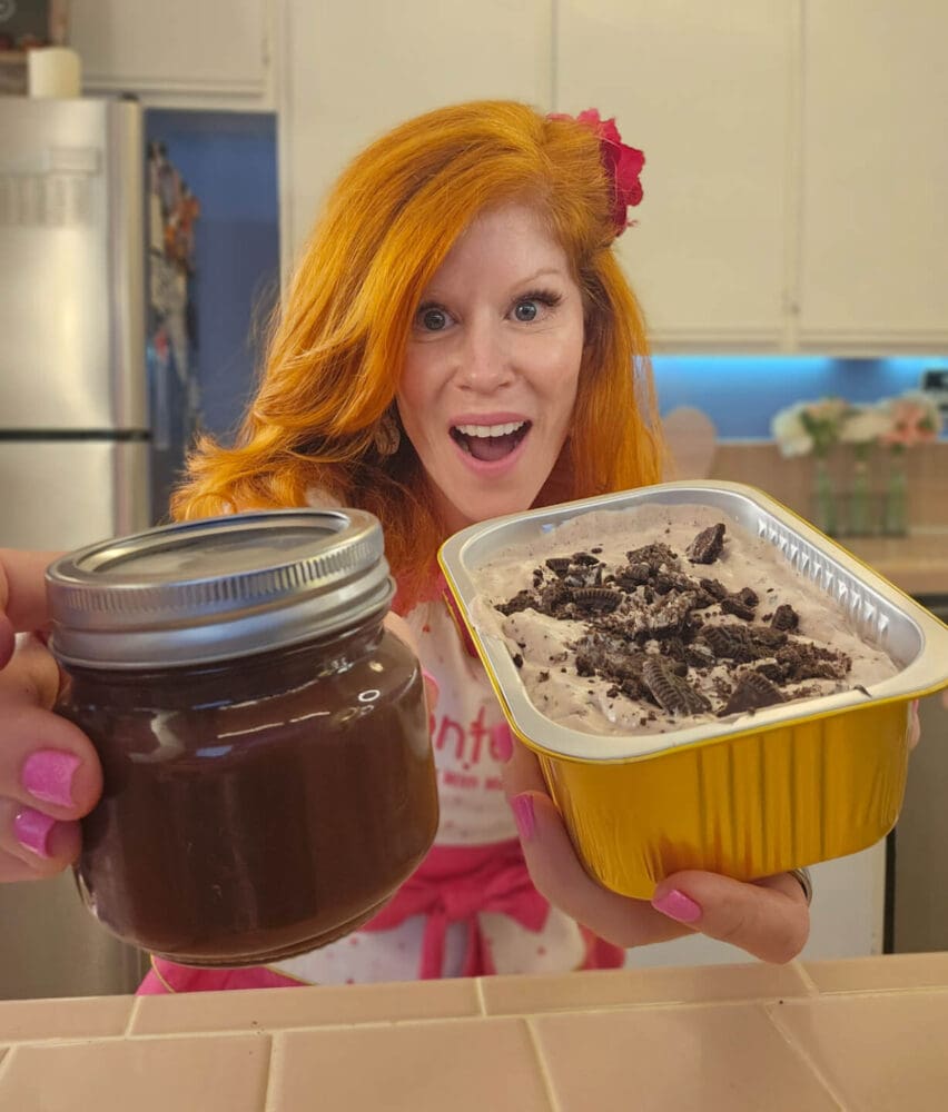 Ice cream and magic shell